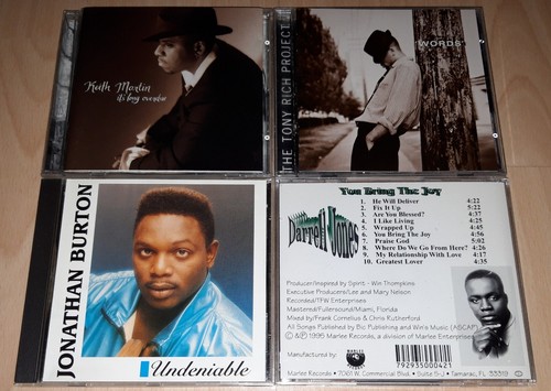 JONATHAN BURTON Undeniable DARRELL JONES, KEITH MARTIN 4 Alben CD Indie R&B Rnb