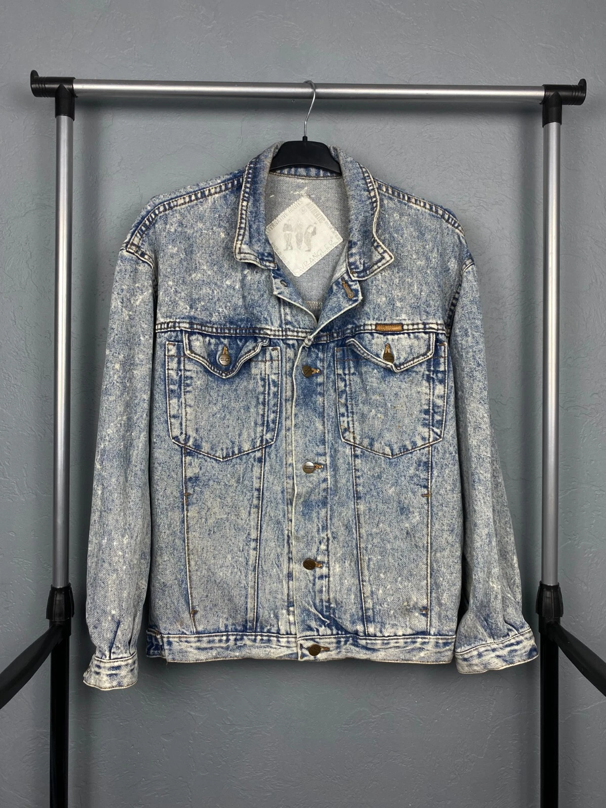 Wrangler 80s Vintage Mens Denim Jacket Made in Malta Size M