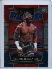2022 Panini Select WWE Cedric Alexander Concourse Red & Blue #25