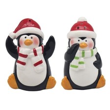 Image of Christmas Penguin Salt & Pepper Pots, Dinner & Kitchen Gifts LP54081