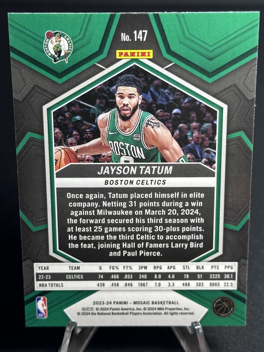 2023-24 Panini Mosaic #147 Jason Tatum Boston Celtics | eBay 2023-24 Panini Mosaic #147 Jason Tatum Boston Celtics | eBay