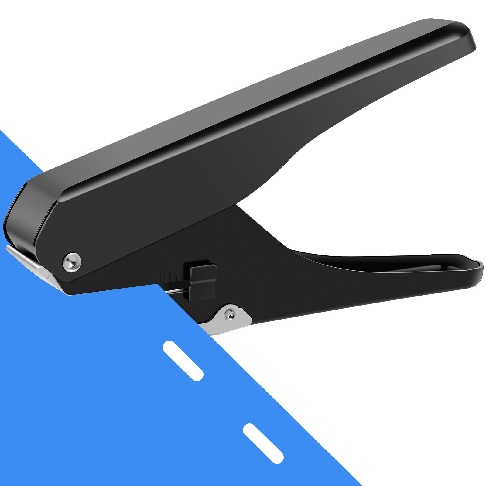 Slot Hole Punch Multifunctional Oval Hole Punch Metal ID Card Hand