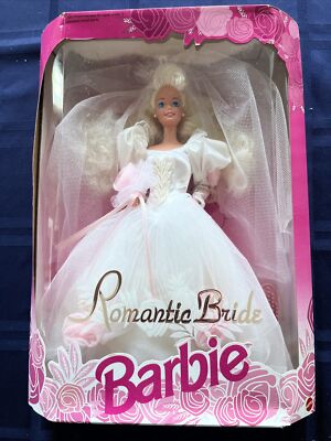 Vintage 1992 ROMANTIC BRIDE Barbie Wedding Doll New In Box 1861 - Main Image