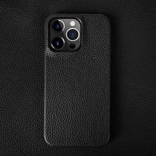 Coque arrière en cuir véritable pour iPhone 15 14 13 12 11 Pro Max Business neuve - Photo 7 sur 13