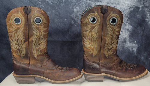 Ariat Boots Leather Womens SZ 11B Shadow Rider Cowgirl Blue - 第 1/18 張圖片