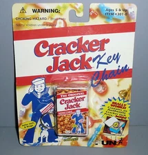 Basic Fun CRACKER JACK Keychain Sealed In Package 1996 Prize Inside!