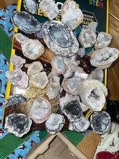 NATIONAL GEOGRAPHIC Break Open 10 Premium Geodes Includes Goggles Detailed NEW