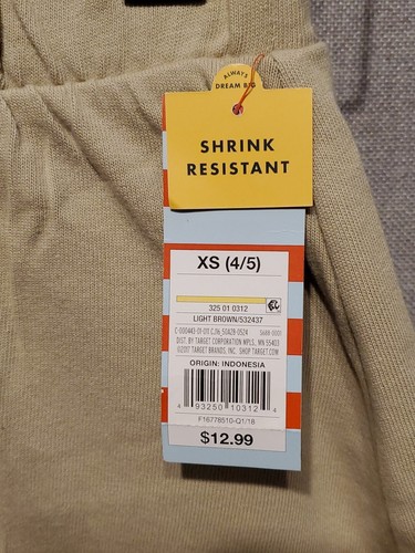 Cat & Jack Girls' Knit Uniform Skater Scooter Skirt Khaki XS (4/5) New With Tags - Picture 2 of 4