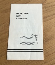 Vintage "Viel Spa&szlig; mit Stichen" Stickstiche - Nadelfrau & Handarbeit
