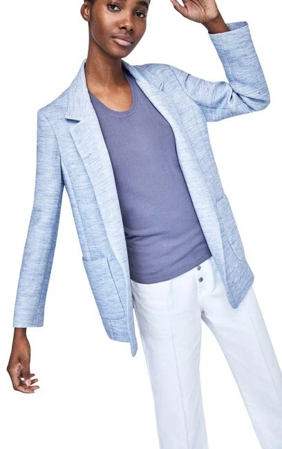 Zara linen clearance blazer womens