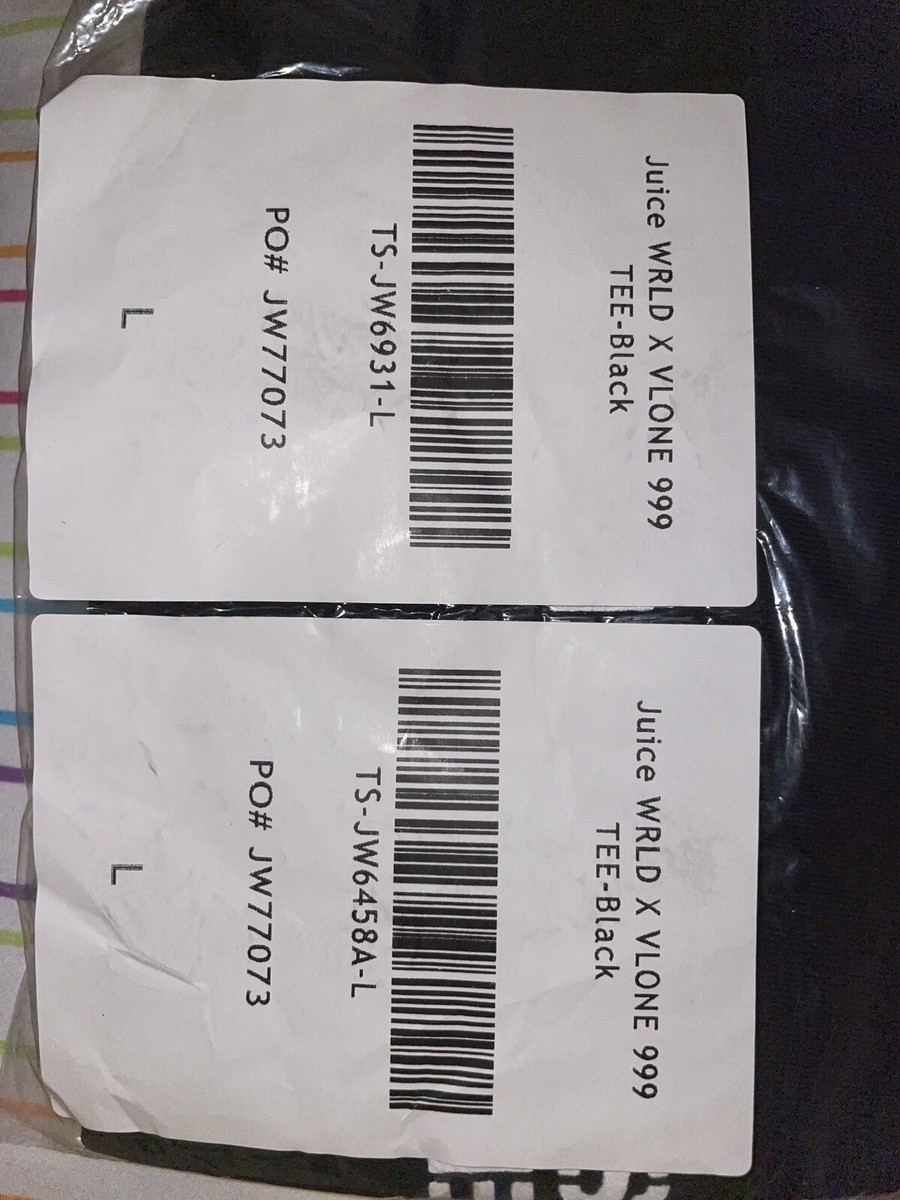 ☄️Juice Wrld x Vlone 999 Black Tee Size Large✓ | eBay