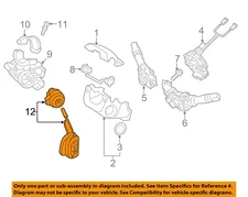 HYUNDAI OEM 13-16 Santa Fe Sport Shroud, Switches Levers-Cyl Keys 819004ZC01