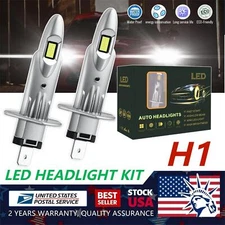 H1 6000K Super Bright White 40000LM CSP LED Headlight Bulb Kit High Low Beam DRL