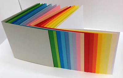 COLORACTION +CLAIRFONTAINE Blankokarten-Klappkarten quadratisch - 4-seitig 160 g (22324)