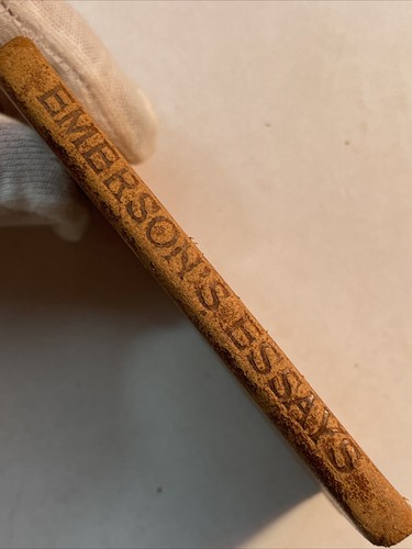 Kleine Lederbibliothek ESSAYS von RALPH WALDO EMERSON Echtleder - Bild 3 von 10