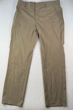 Weatherproof Vintage Performance Weather-Flex Flatfront Pants Beige Mens 38X32