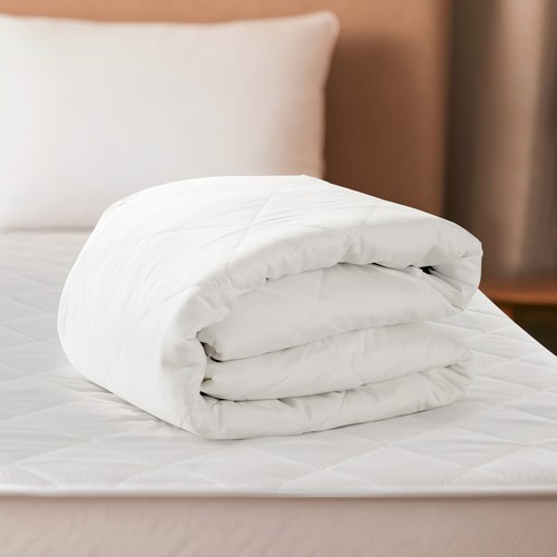 Almohadilla de colchón acolchada impermeable bolsillo profundo hasta 16"" adorno transpirable de lujo - Imagen 7 de 9