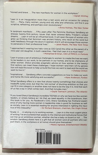 Lean In Women by Sheryl Sandberg Work & The Will to Lead 2013 Hardcover 1st Ed - Picture 3 of 20