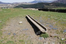 Photo 6x4 Concrete gutter used as a feed trough Cutiau This is a cast con c2010