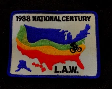 Unused 1988 National Century League of American Wheelmen Patch Bicycle Cycling