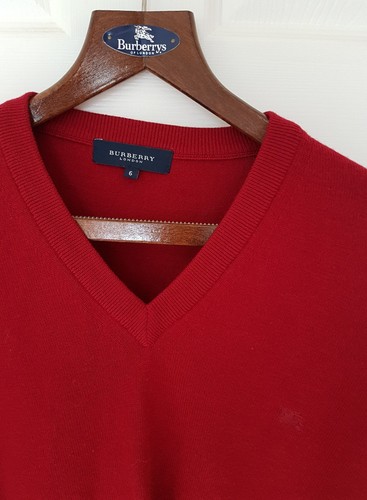 Mens Size Merino London By Mix £245 Chic sweater Jumper Rrp Wool Burberry Large fr4Ozfxn