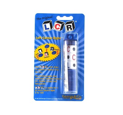 Original Left Center Right Dice Game LCR Tube