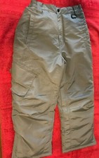EUC ATHLETECH Boys/Girls Large 10/12 Gray 100 POLYESTER Snow Pants ZIPS ON LEG