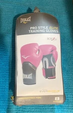 Everlast 8oz Prostyle Elite Training Gloves New Pink Ever shield Tech