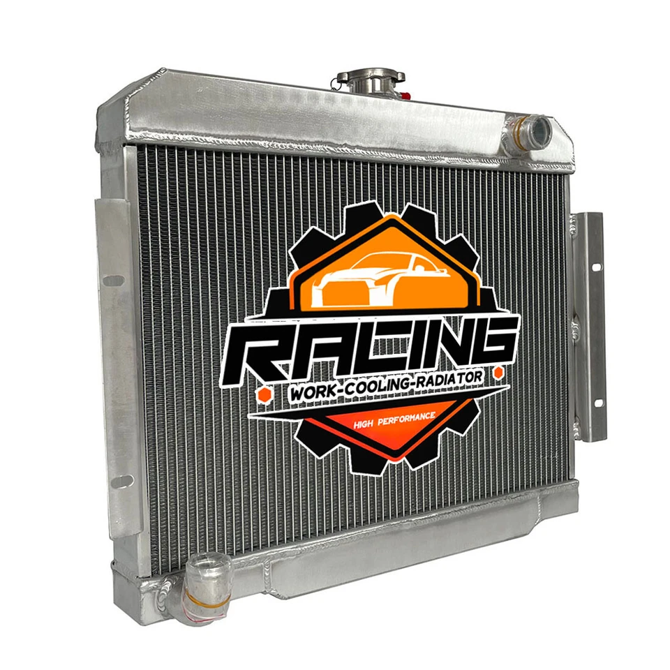 2-ROWS Aluminum Radiator For 1970-1985 Jeep CJ Series 6L & V8 AT & MT 1971 1972 Foto 2 de 4