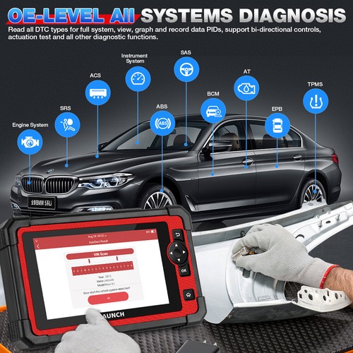 LAUNCH X431 CRP919E Bidirectional Car Diagnostic Tool Scanner Key Coding OBD2 - Picture 7 of 17