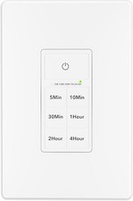 BN-LINK Countdown Timer Switch for Exhaust Fan, Bathroom Fan Light Switch Timer