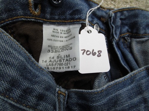 Wrangler Jeans Boys 14 Blue Western 20X Youth Slim Bootcut Pants Kids Light Wash - Picture 10 of 10