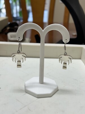 Dangle Statement Sterlingsilber Ohrringe tropische Palmen Gebrauchtwagen