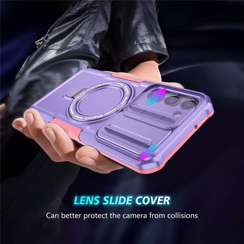 For Samsung S24 FE S23 S22 S21 S20 Ultra Plus Magsafe Ring Stand Case Lens Cover - Picture 44 of 115