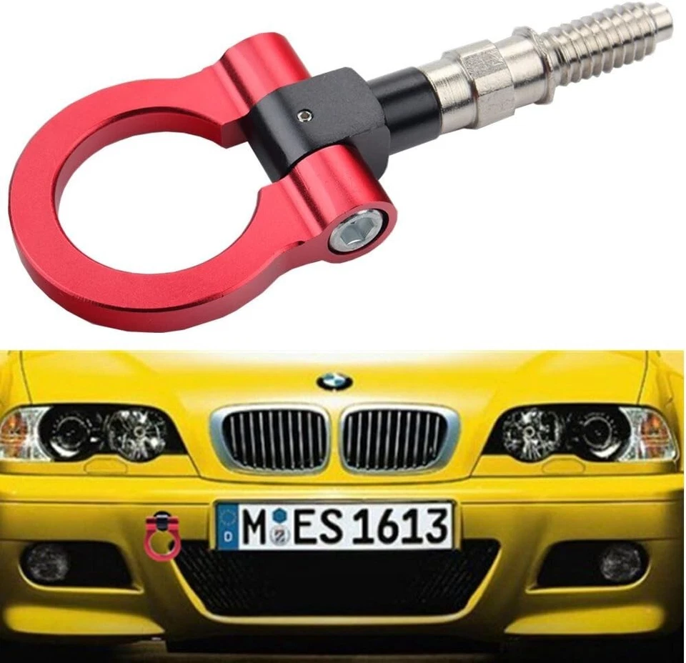 Durable Red Tow Hook Compatible with BMW Series & Mini Cooper - High Performance Foto 4 de 4