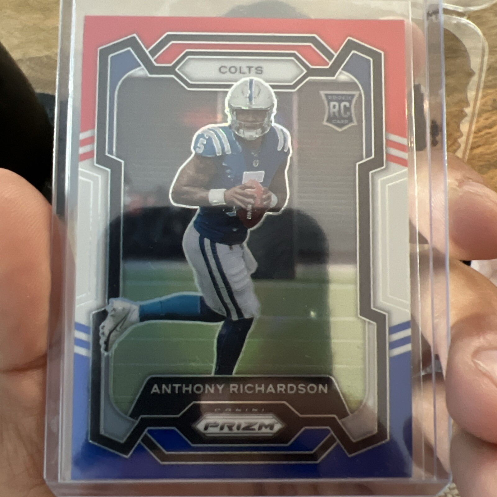 2023 Panini Prizm - Rookies Red White & Blue Prizm #343 Anthony Richardson (RC)