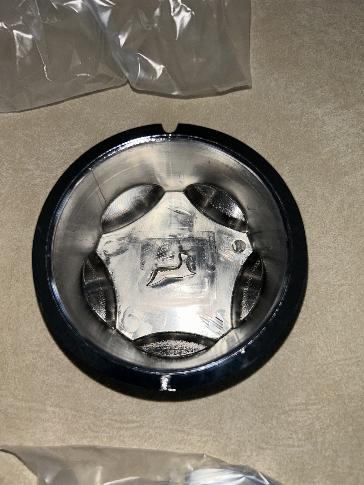 NOS (4) John Deere Chrome Center Hub Caps for XUV Gator with 12" Alloy