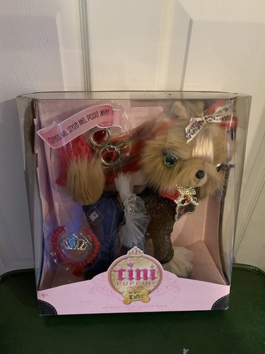 NEW TINI PUPPINI TUTU TOFFEE DOG PUPPY TOY Plush STUFFED DRESS STYLE & POSE DOG