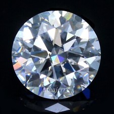 Natural D Color VVS1 Certified 4.5x4.5 MM Round Brilliant Cut White Diamond