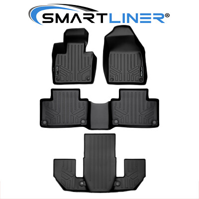 SMARTLINER Custom Fit Floor Mats 3 Row Liner Set All Weather 2020-2025 Volvo X