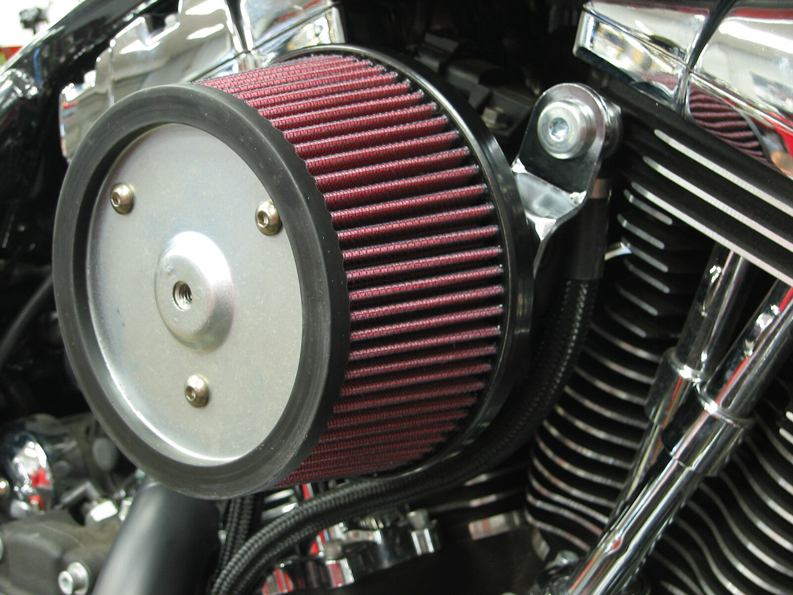 R&R Cycles 51mm CV High Flow Air Cleaner Kit For Harley - Davidson 