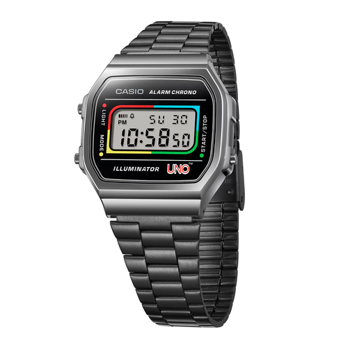 CASIO A168WEUC-1AER⎪A168WEUC-1A⎪Vintage ICONIC⎪Edición Wild Card UNO - Imagen 6 de 16