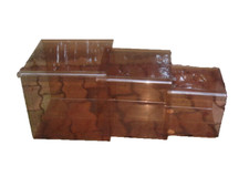 TABLE GIGOGNE DECO VINTAGE EN PLEXIGLAS FUMEE 1970