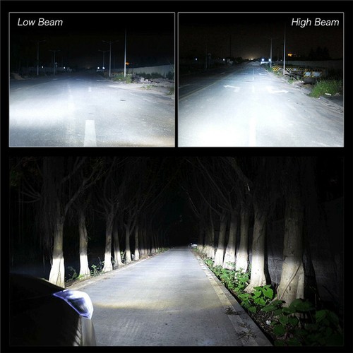 9007 LED Lights Headlight Kit Xenon White High/Low Beam +9145/H10 Fog Bulbs DRL - Picture 4 of 12