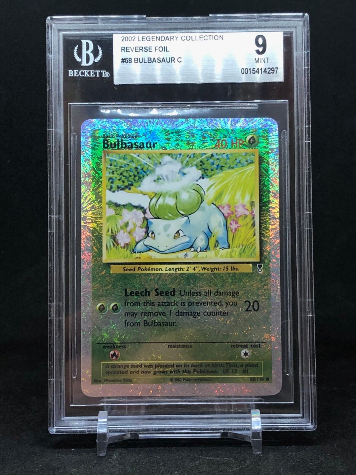 Mavin  Bulbasaur 1/73 NM Reverse Holo Shining Legends Near Mint Foil  Pokemon TCG Card