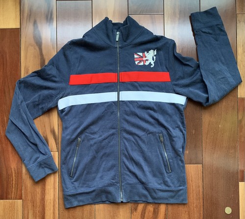 Dirty English Zip Up Jacket - Great Freaking Britain ! juicy couture men Vintage - Foto 3 di 18