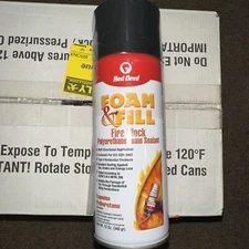 Foam & Fill Fire Block Polyurethane Foam Sealant, 12 oz, Red Devil Box Of 12