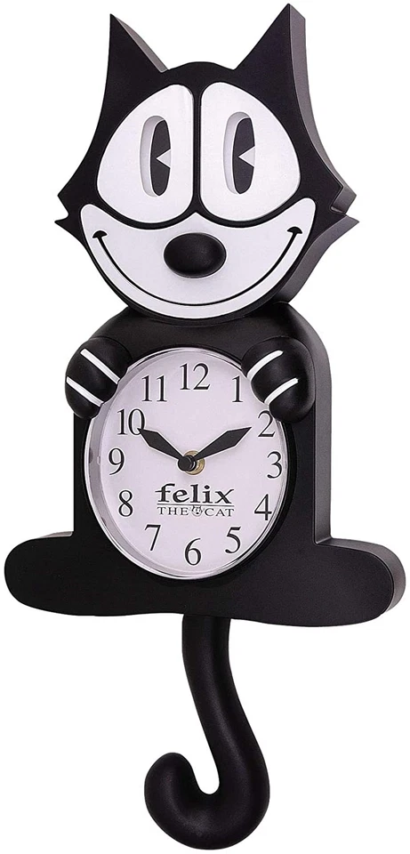NJ Croce Felix the Cat 3D Motion Wall Clock NEW