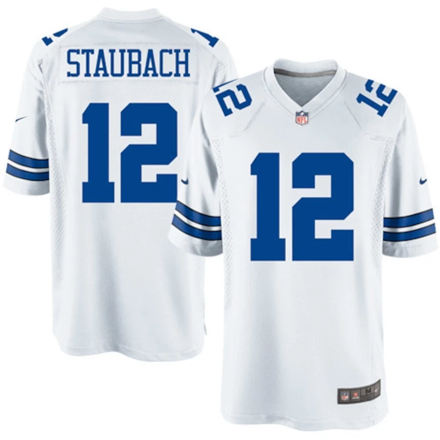 Dallas Cowboys Roger Staubach 12 Nike Men s White NFL Player Game Jersey