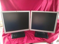HP 17 Inch LCD Flat Screen Monitor In Good Condition  Lot Of 2 
